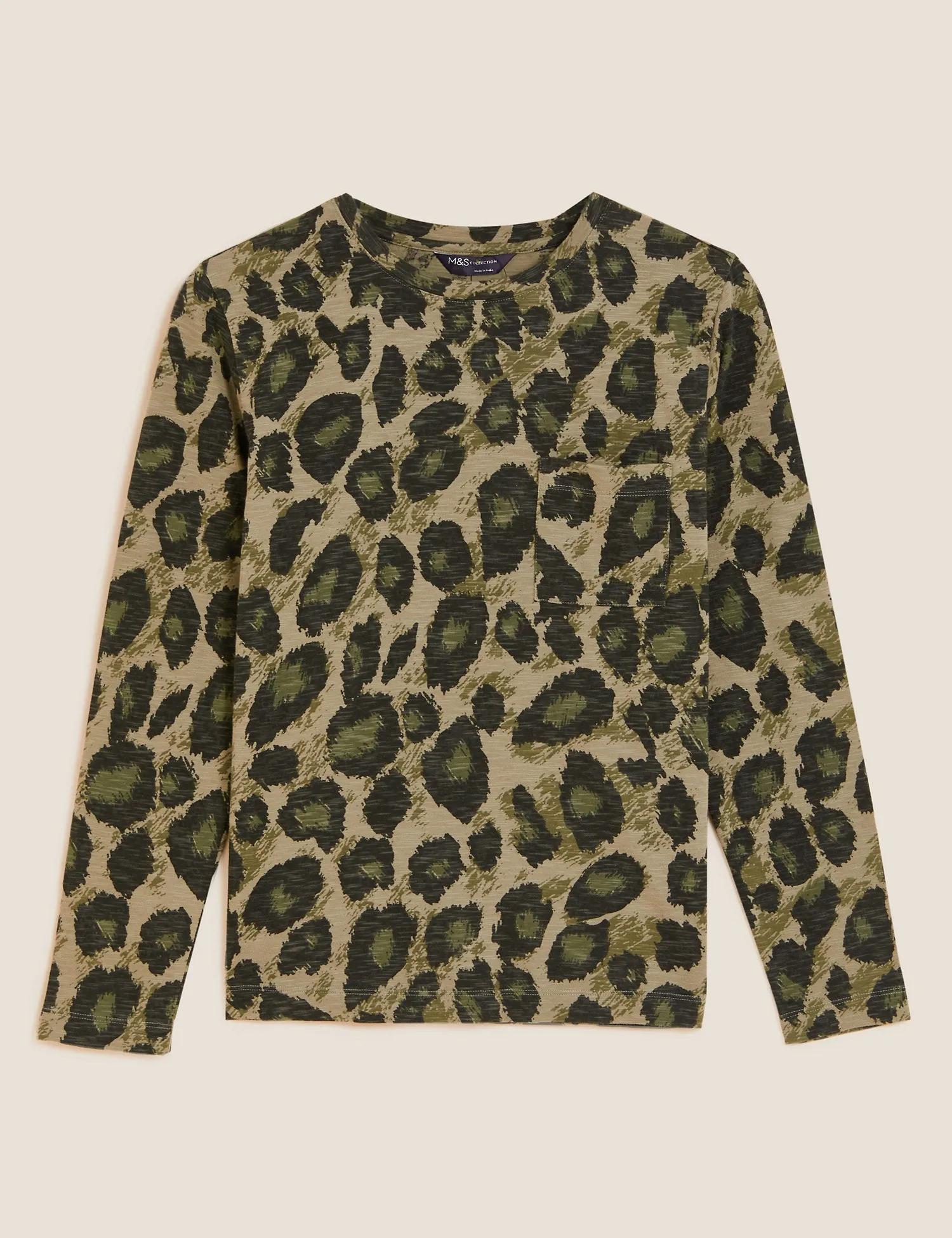 Pure Cotton Animal Print Tops