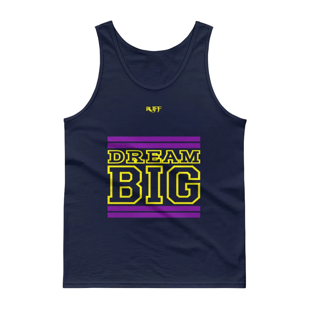 Purple and Yellow Dream Big Tank tops
