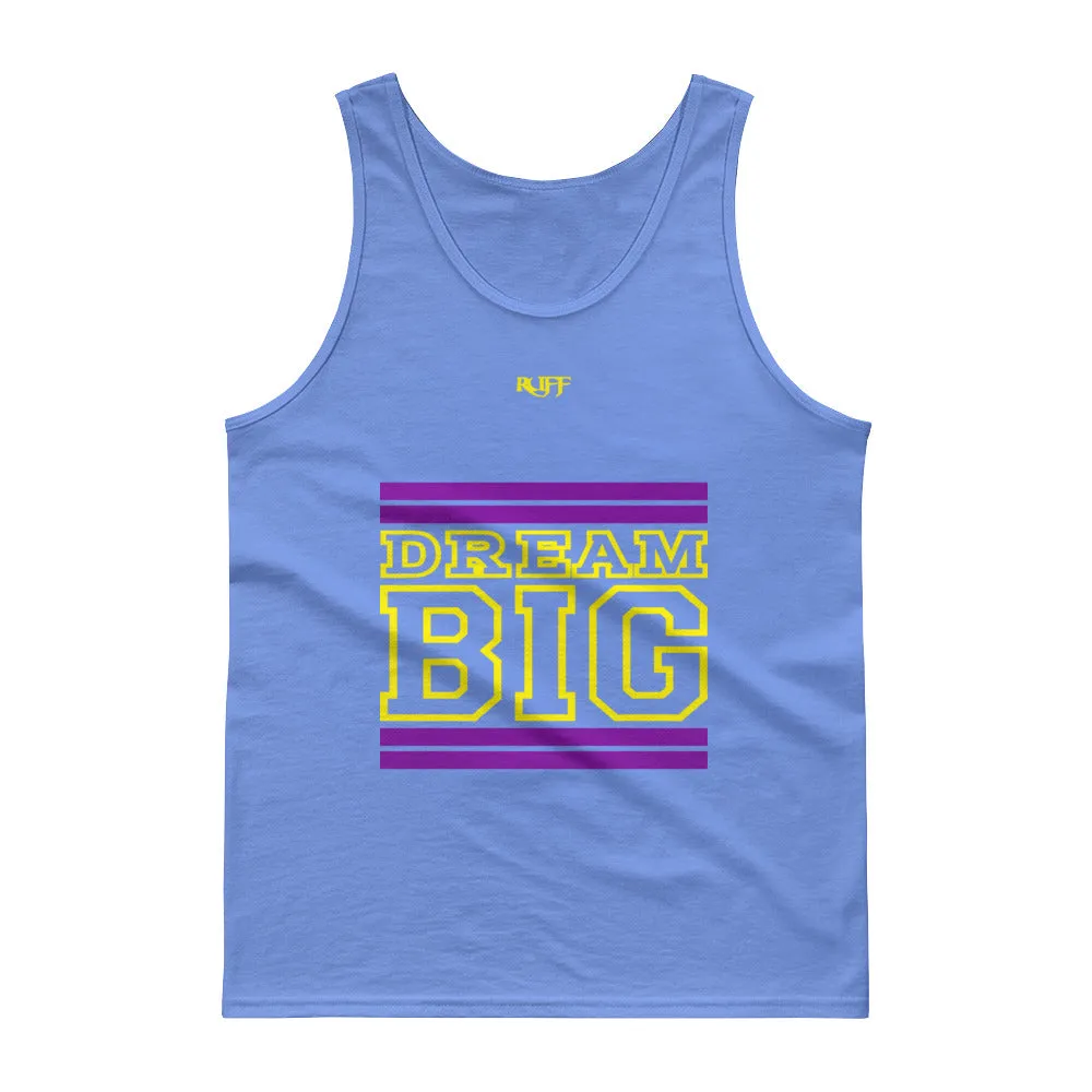 Purple and Yellow Dream Big Tank tops