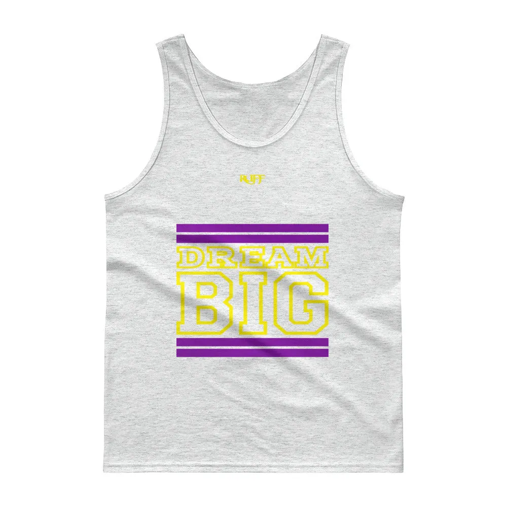 Purple and Yellow Dream Big Tank tops