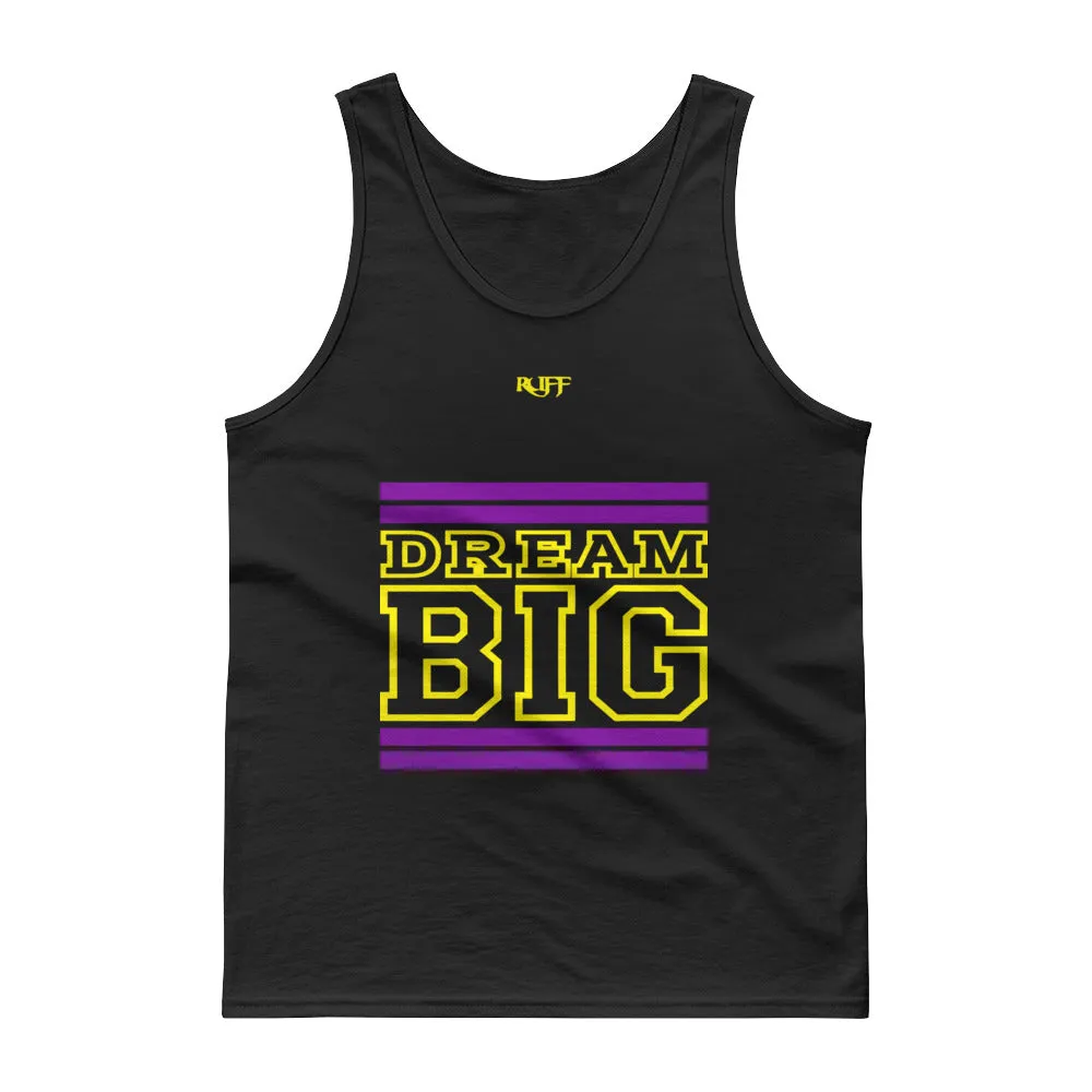 Purple and Yellow Dream Big Tank tops