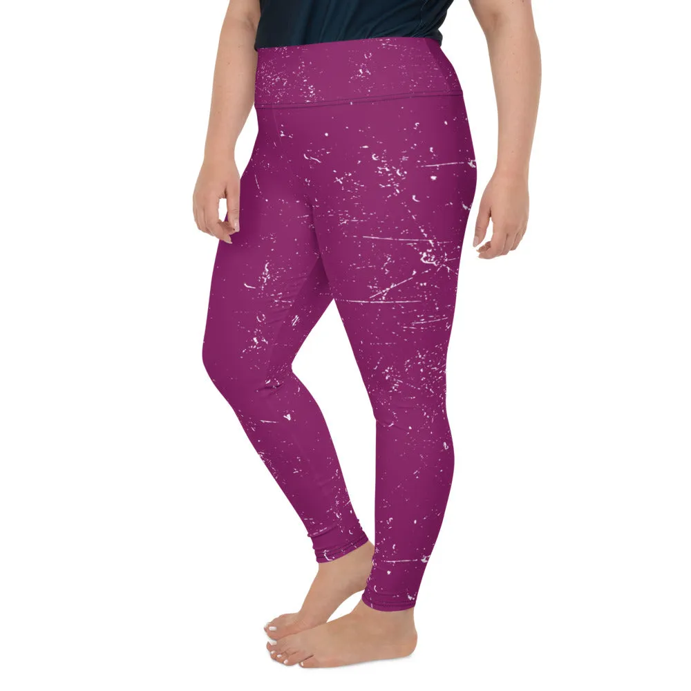 QG Grape Plus Size Leggings
