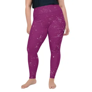 QG Grape Plus Size Leggings
