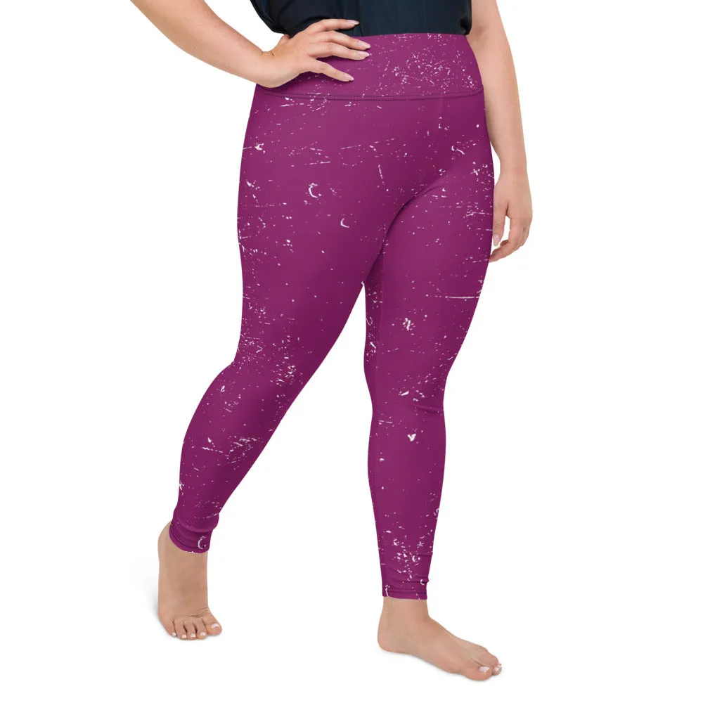 QG Grape Plus Size Leggings