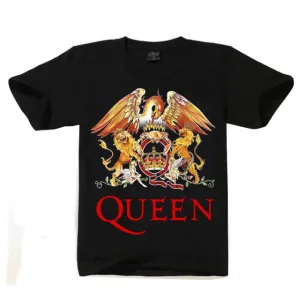 QUEEN Music T-Shirt Rock Band Men's Cotton Print Tops SJA