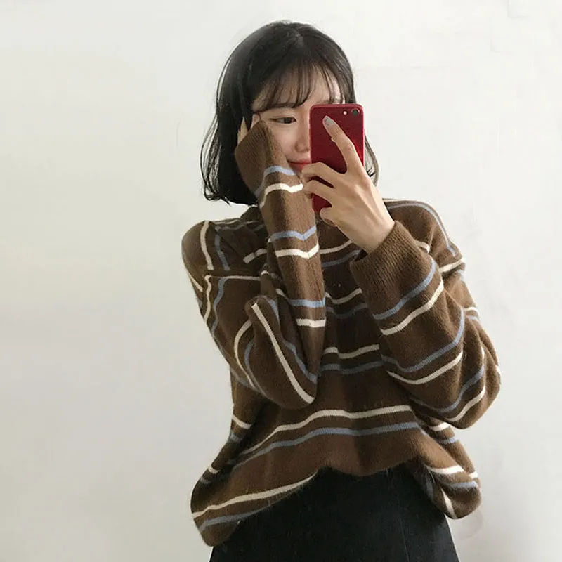 "CHIC STRIPED" SWEATER K102512