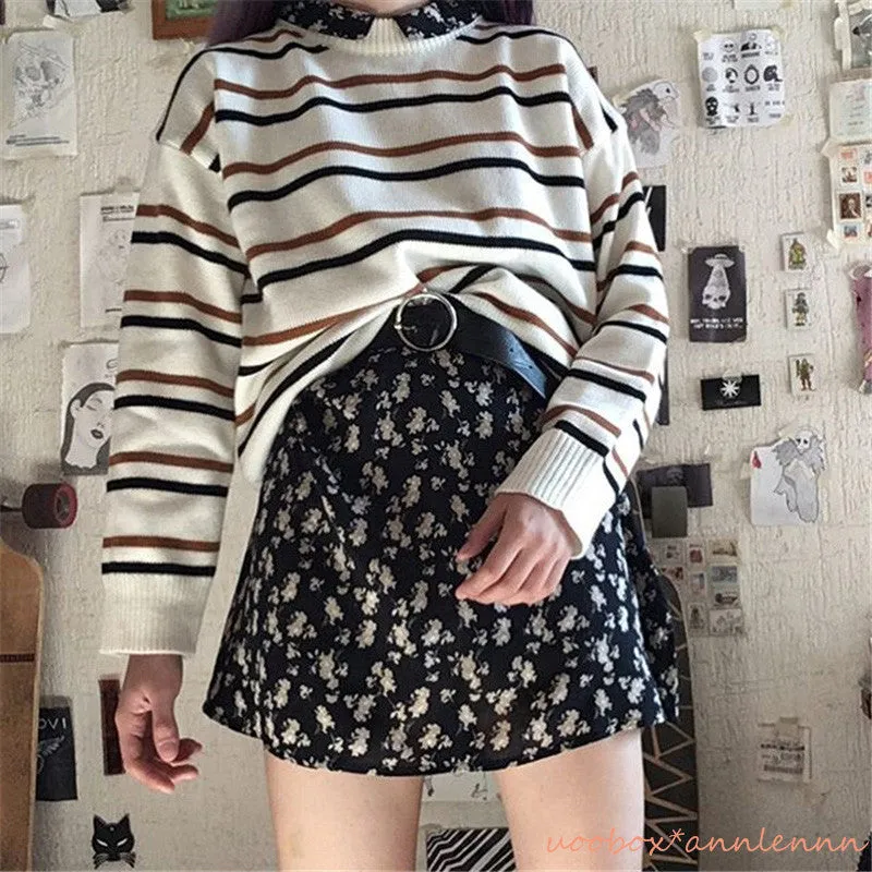 "CHIC STRIPED" SWEATER K102512