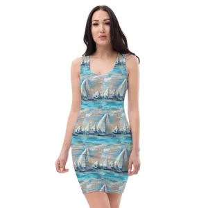 "Marina City" - Tank Sheath Dress