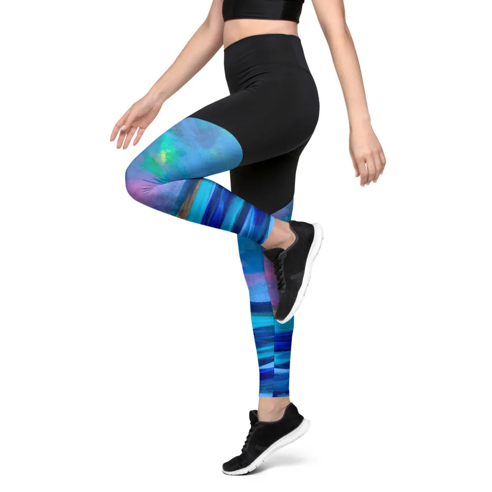 "Twilight At Bayshore" Sports Leggings