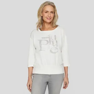 Rabe Half Sleeve Diamanté Top