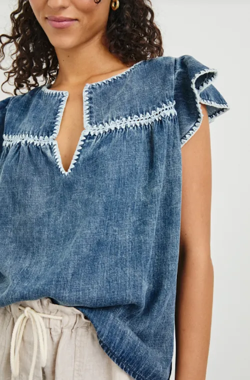Rails Tafia Top Classic Blue