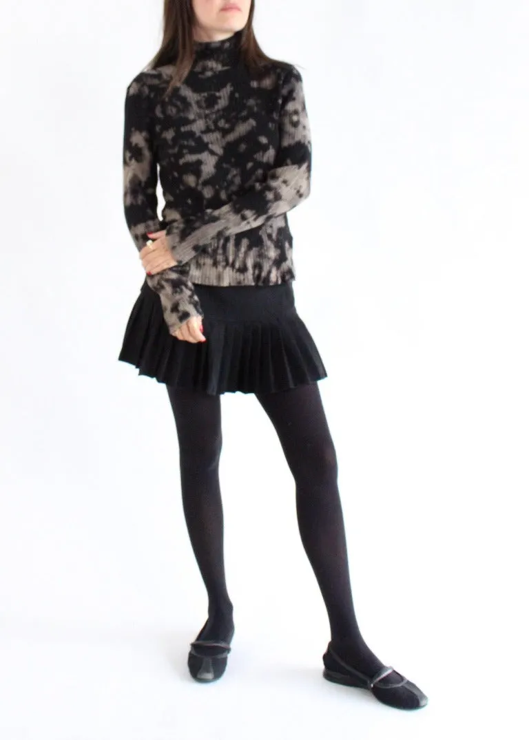 RCYCLD Bleach Dye Turtleneck