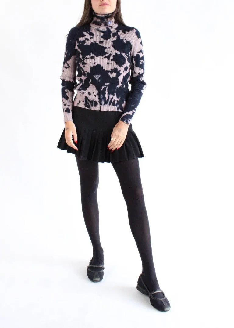 RCYCLD Bleach Dye Turtleneck