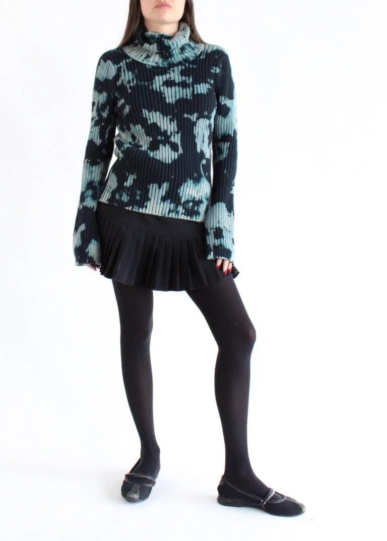 RCYCLD Bleach Dye Turtleneck