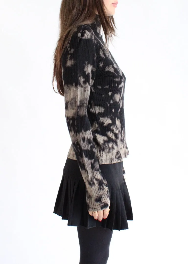 RCYCLD Bleach Dye Turtleneck