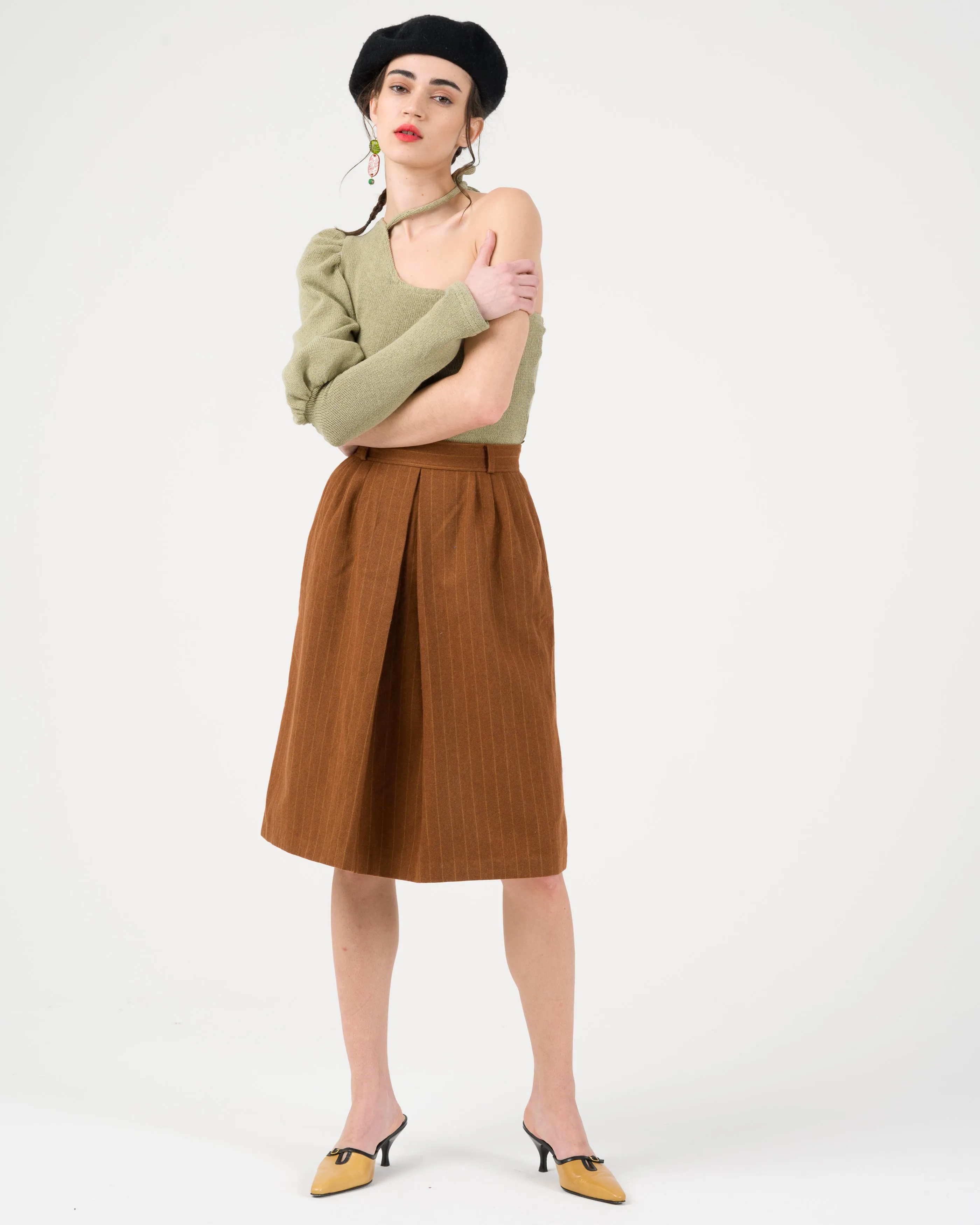 Recycled Cotton Sage Green Knit Top