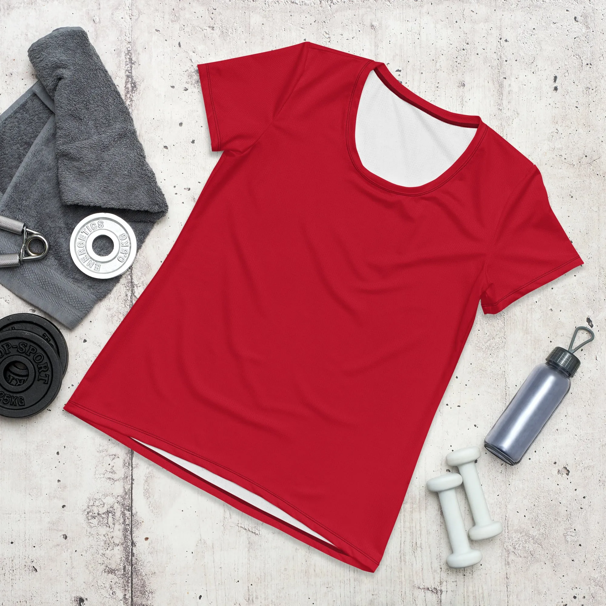 Red AC Women's Athletic T-shirt