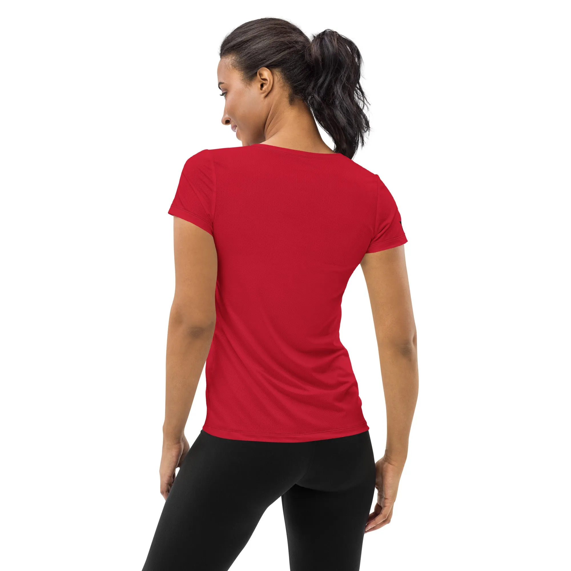 Red AC Women's Athletic T-shirt