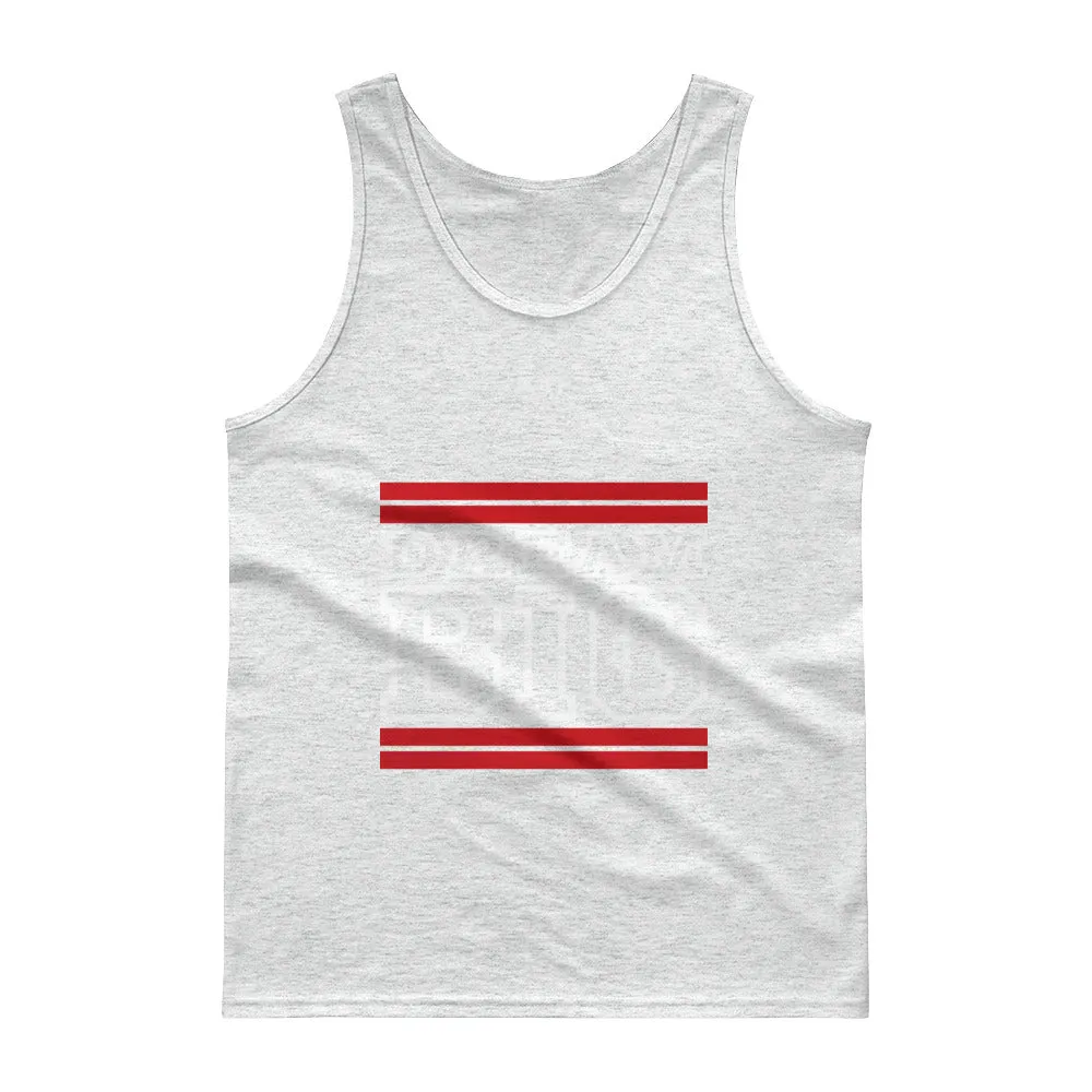 Red and White Dream Big Tank tops