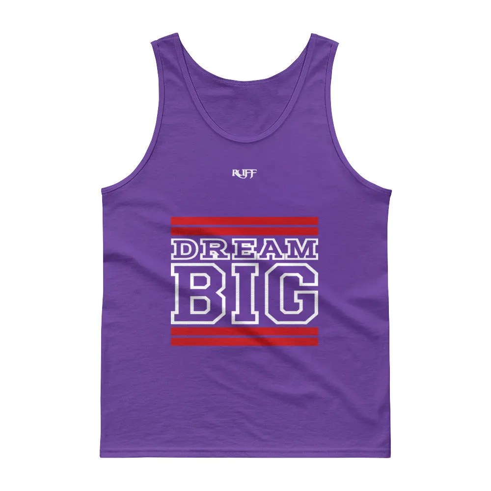Red and White Dream Big Tank tops