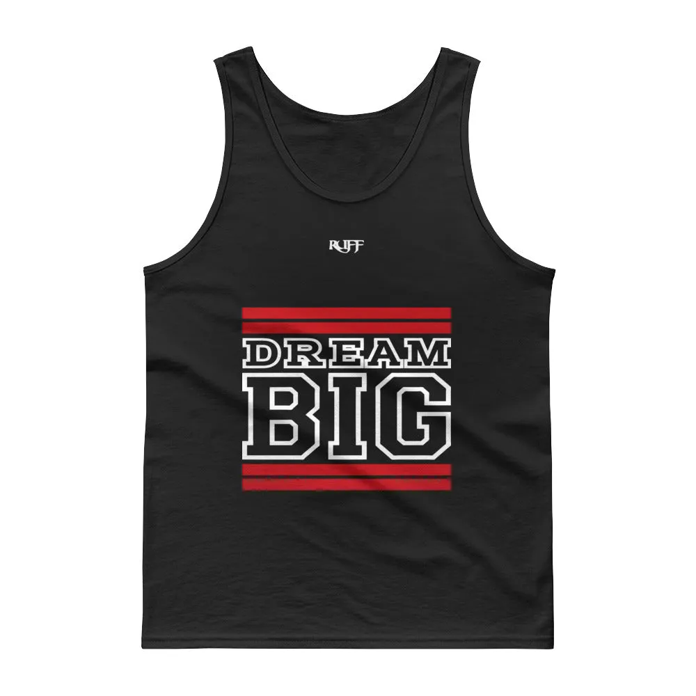 Red and White Dream Big Tank tops