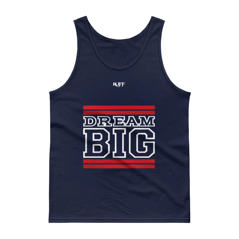 Red and White Dream Big Tank tops