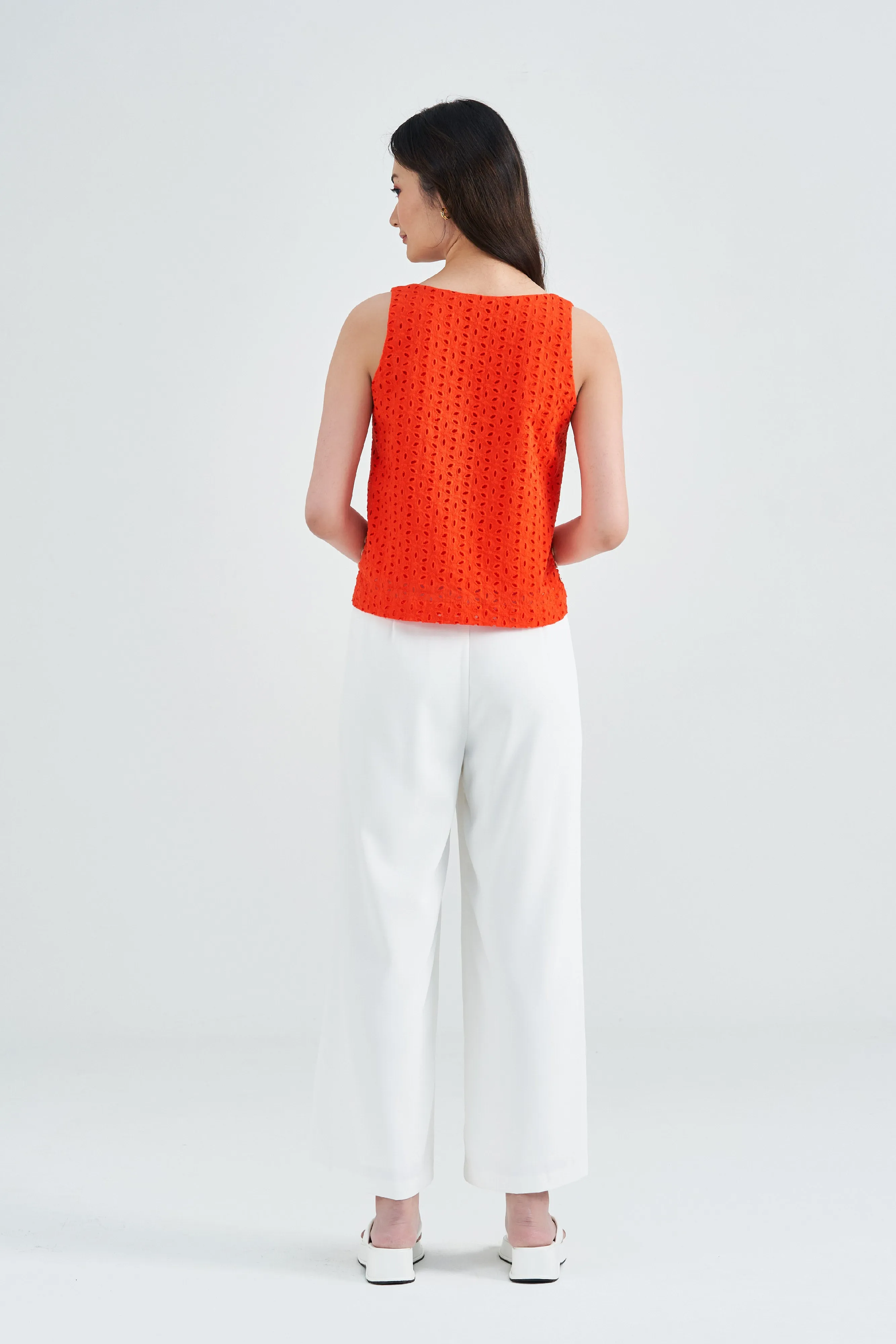 Reese Floral Eyelet Lace Top