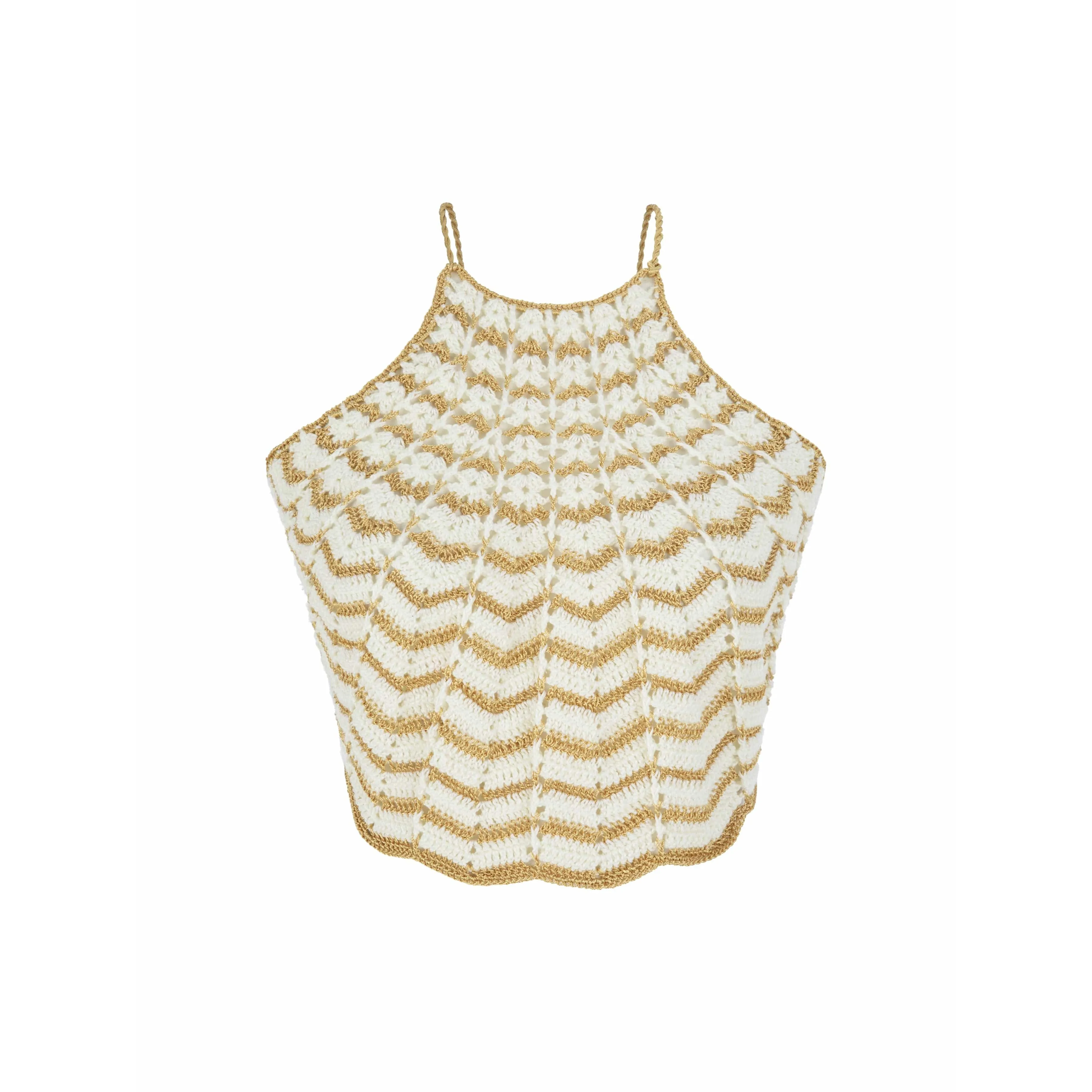 REGINA CROCHET HALTER TOP