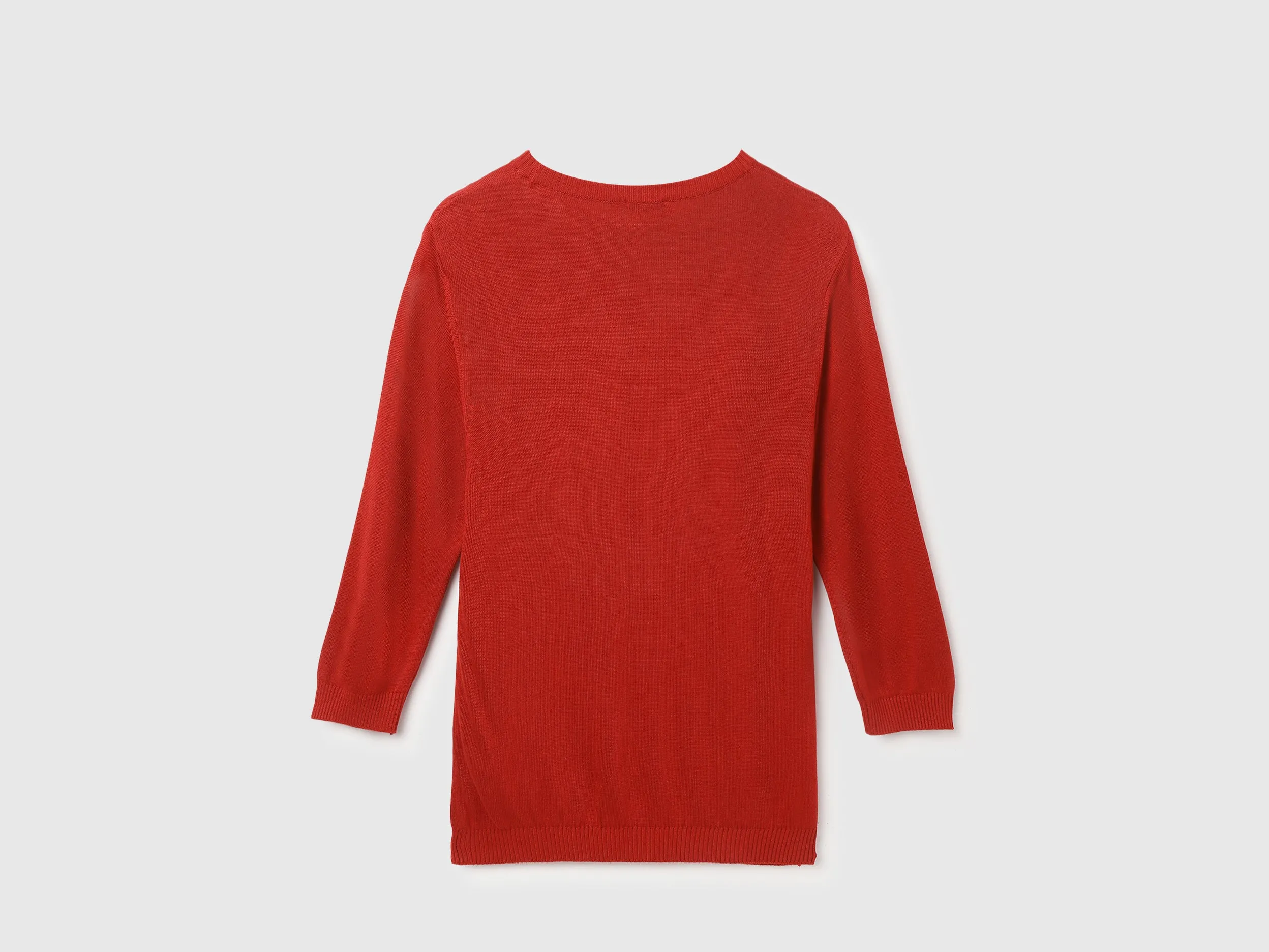Regular Fit Round Neck Solid Tops