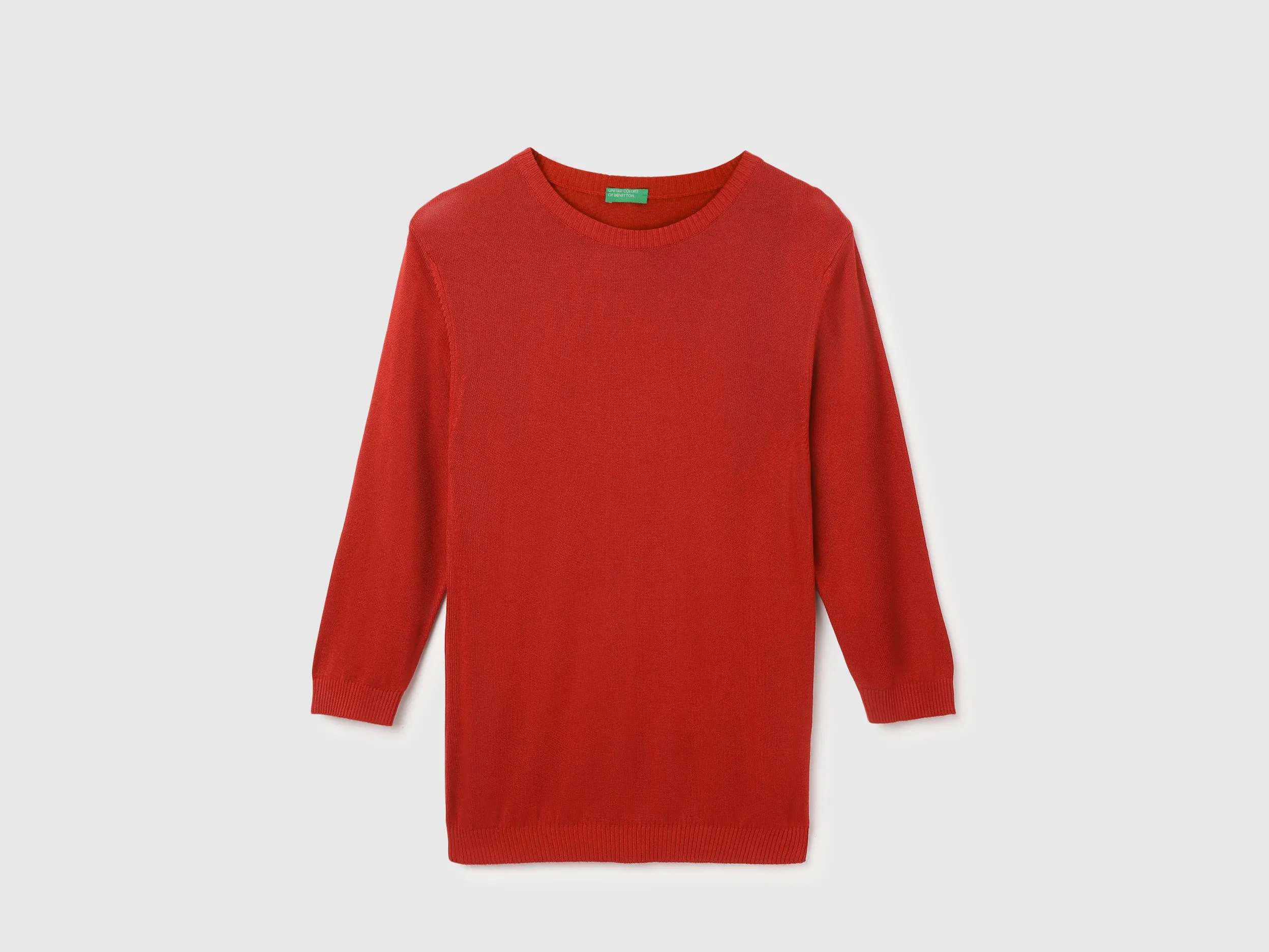 Regular Fit Round Neck Solid Tops