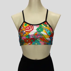 Retro Paisley Crop Top