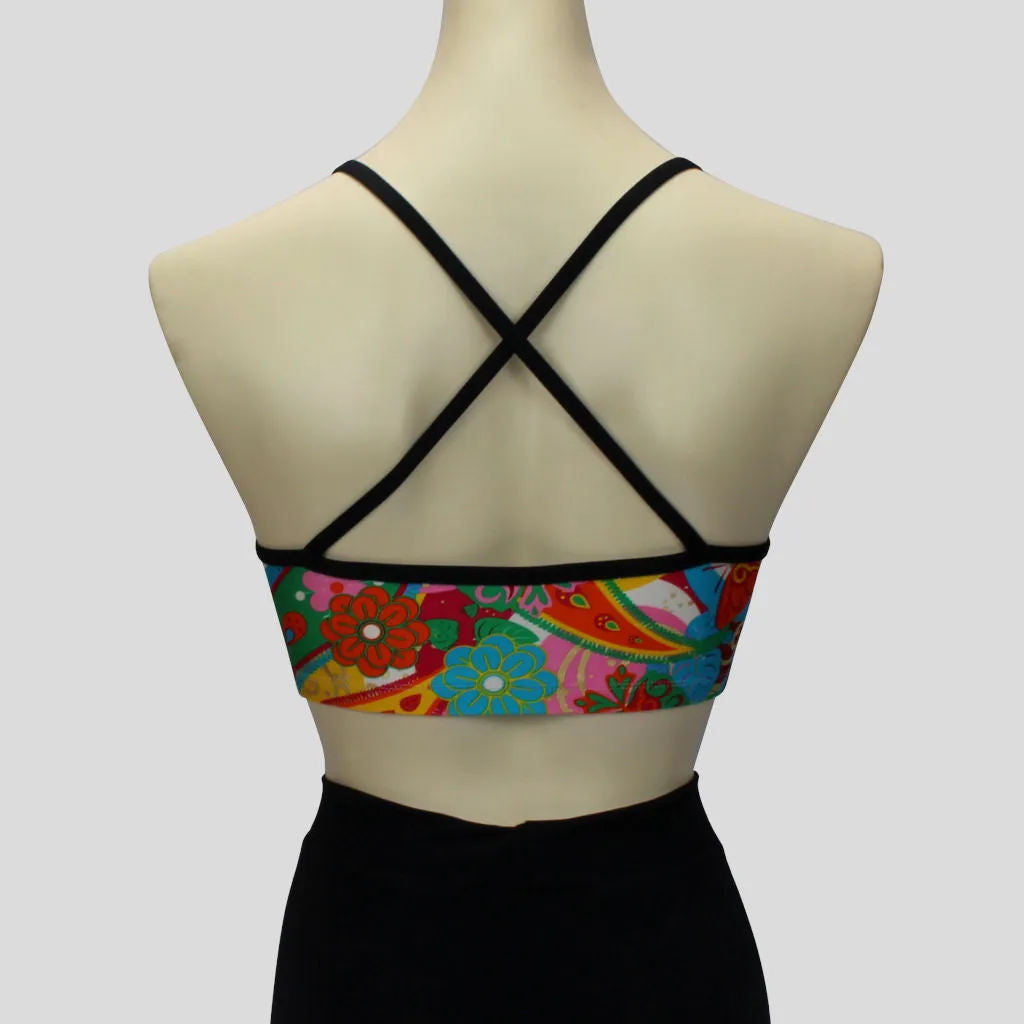 Retro Paisley Crop Top