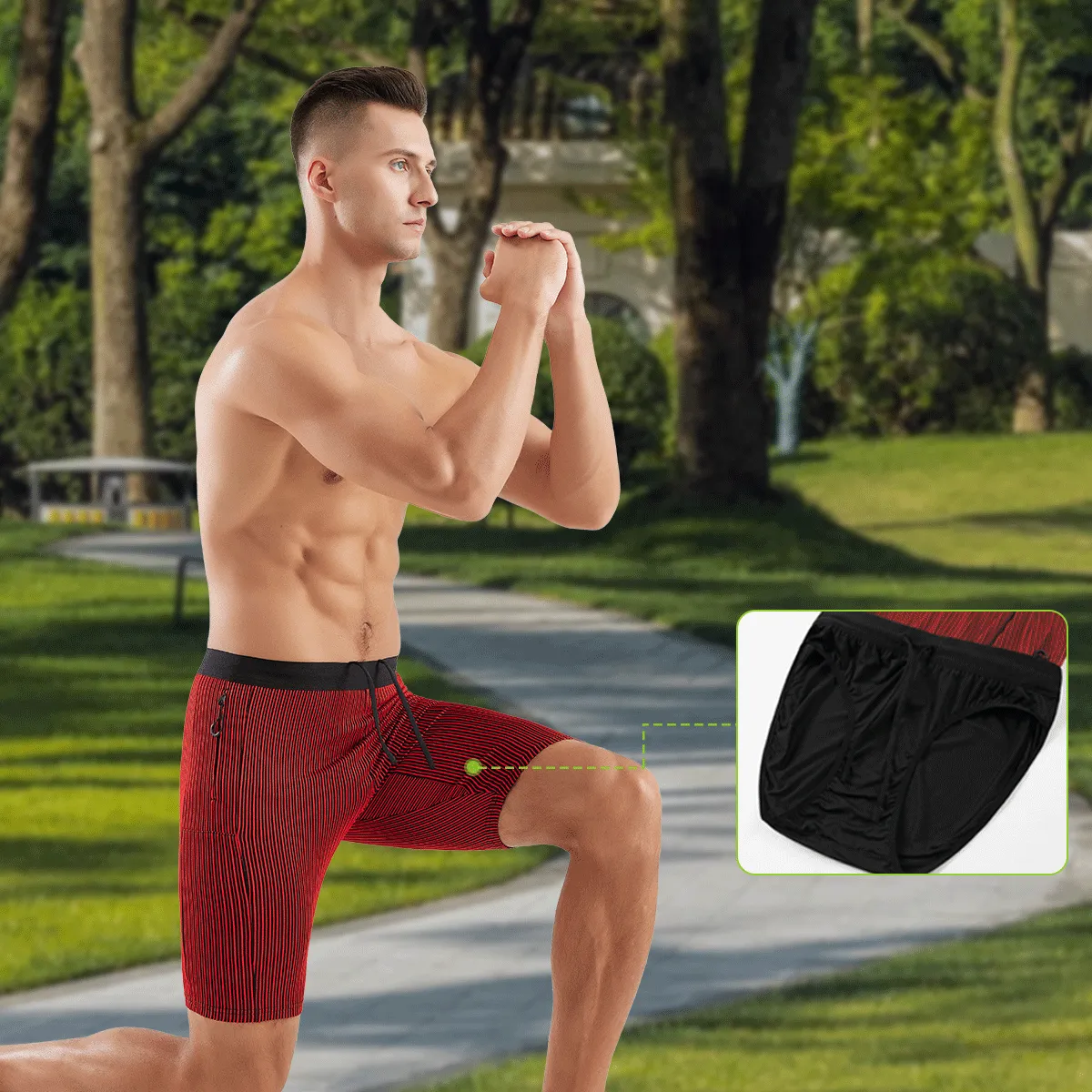 Ribbed Tight Workout Shorts