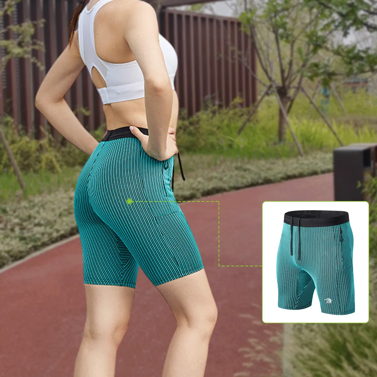 Ribbed Tight Workout Shorts