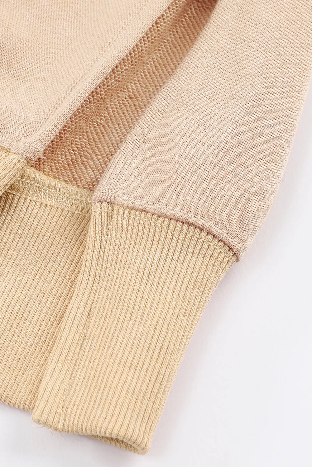 Ribbed Trim Oversized Sweatshirt