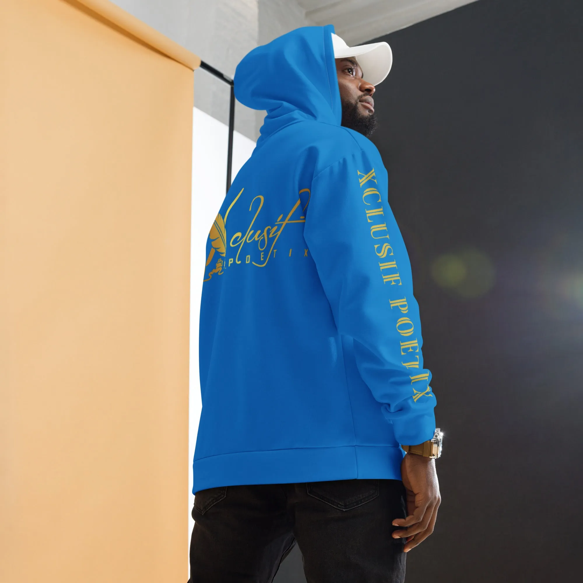 RICH BY XCLUSIF POETIX BLUE & GOLD Unisex Hoodie