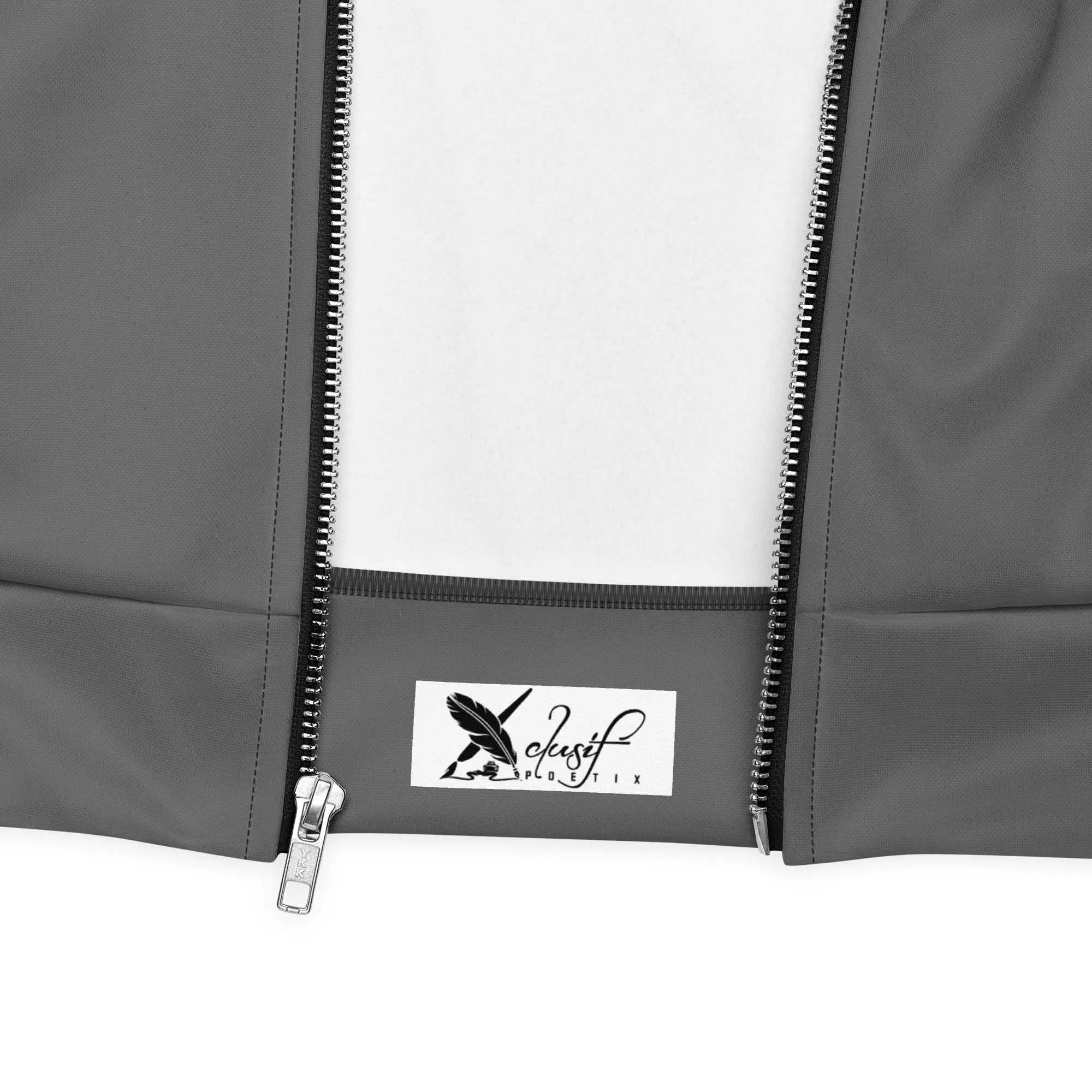 RICH BY XCLUSIF POETIX GREY & GOLD Unisex Bomber Jacket