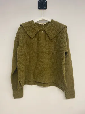 Rini recycled wool jumper olive