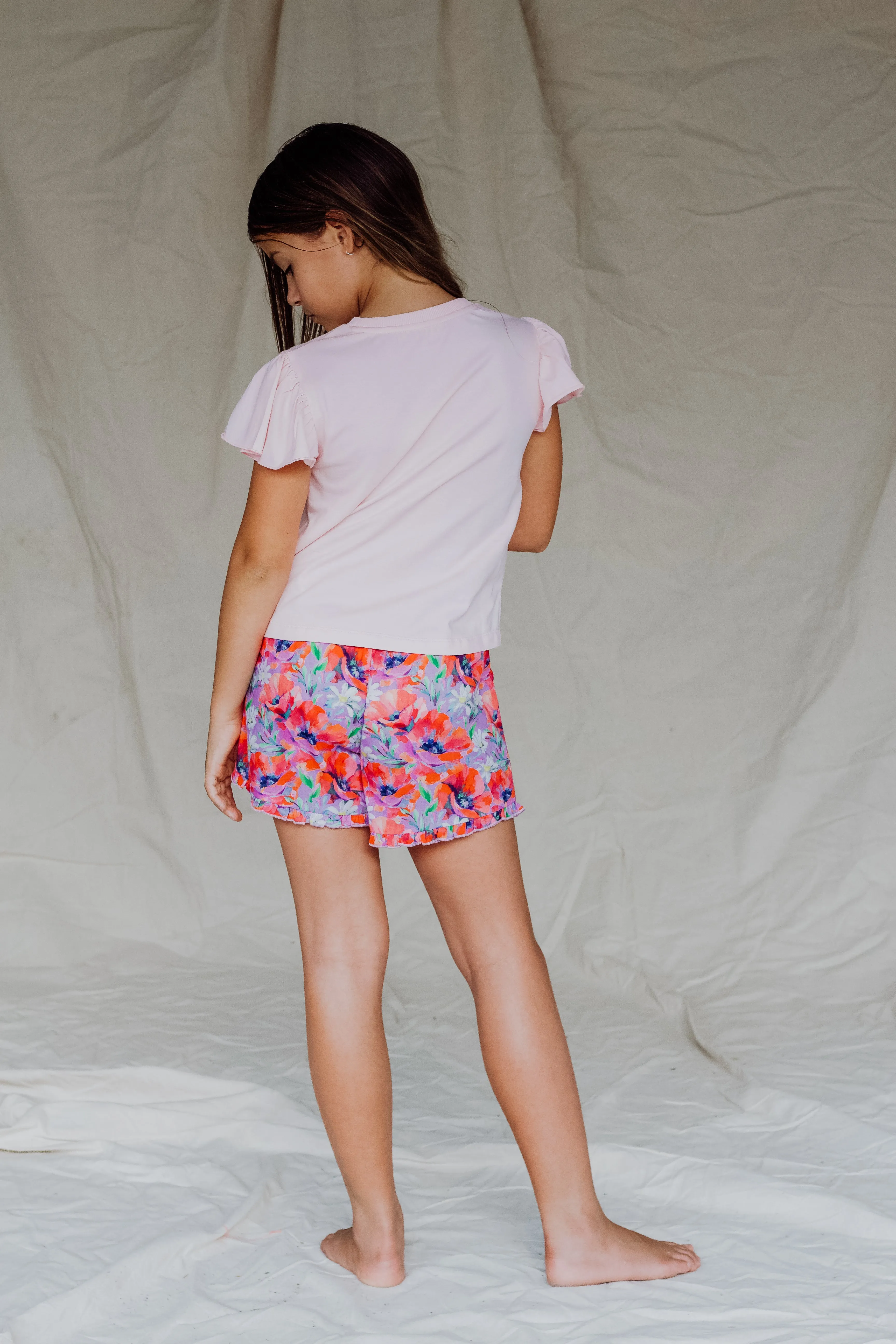 Rosie T-Shirt-Pink Flower