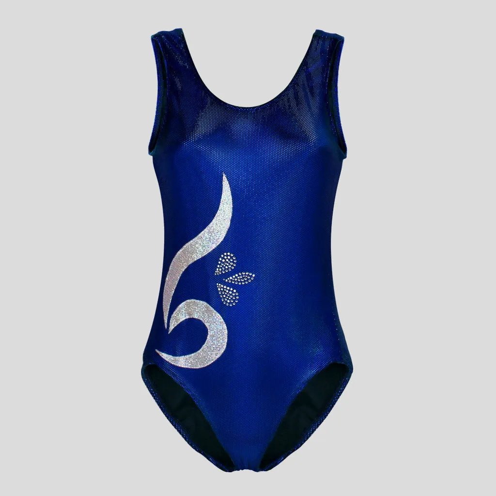 Royal Blue Cyber Velvet Leotard