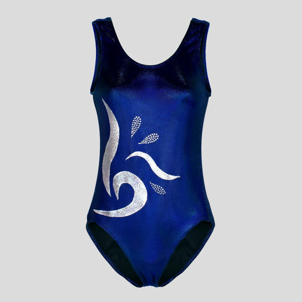 Royal Blue Cyber Velvet Leotard
