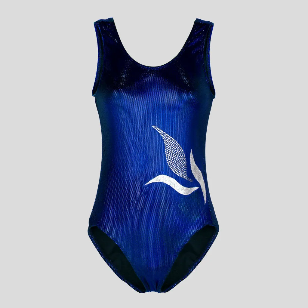 Royal Blue Cyber Velvet Leotard