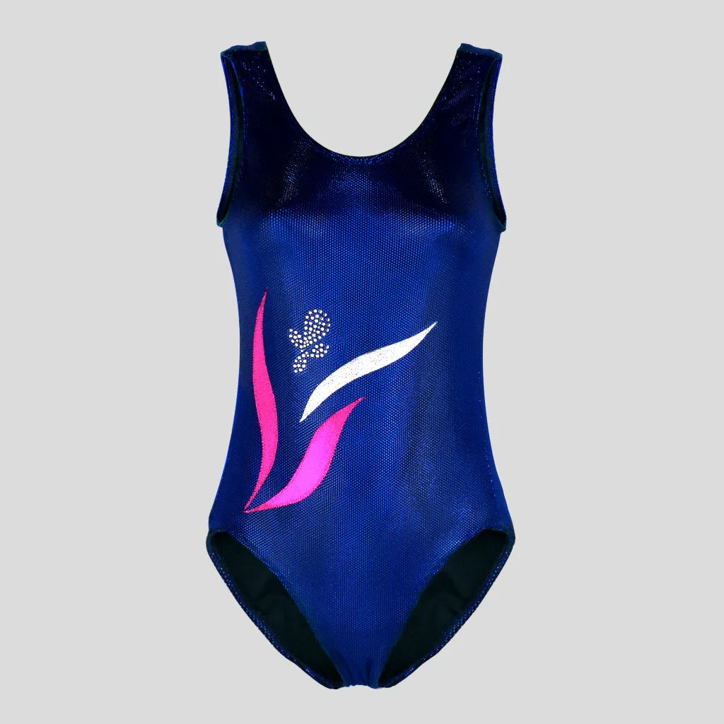Royal Blue Cyber Velvet Leotard