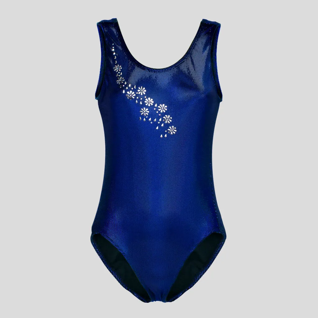 Royal Blue Cyber Velvet Leotard