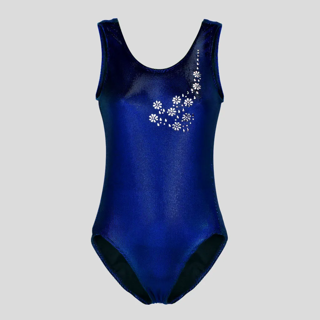 Royal Blue Cyber Velvet Leotard