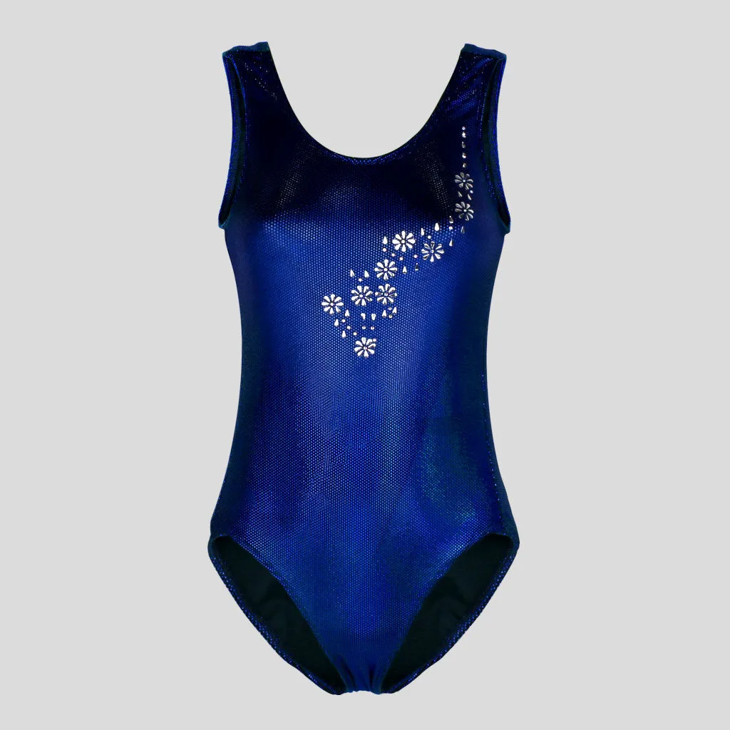 Royal Blue Cyber Velvet Leotard