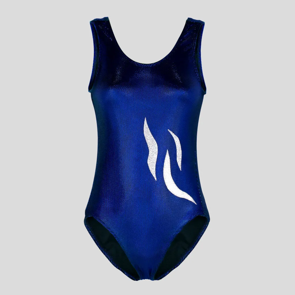 Royal Blue Cyber Velvet Leotard