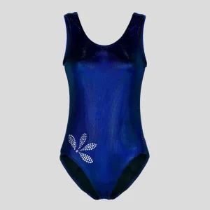 Royal Blue Cyber Velvet Leotard