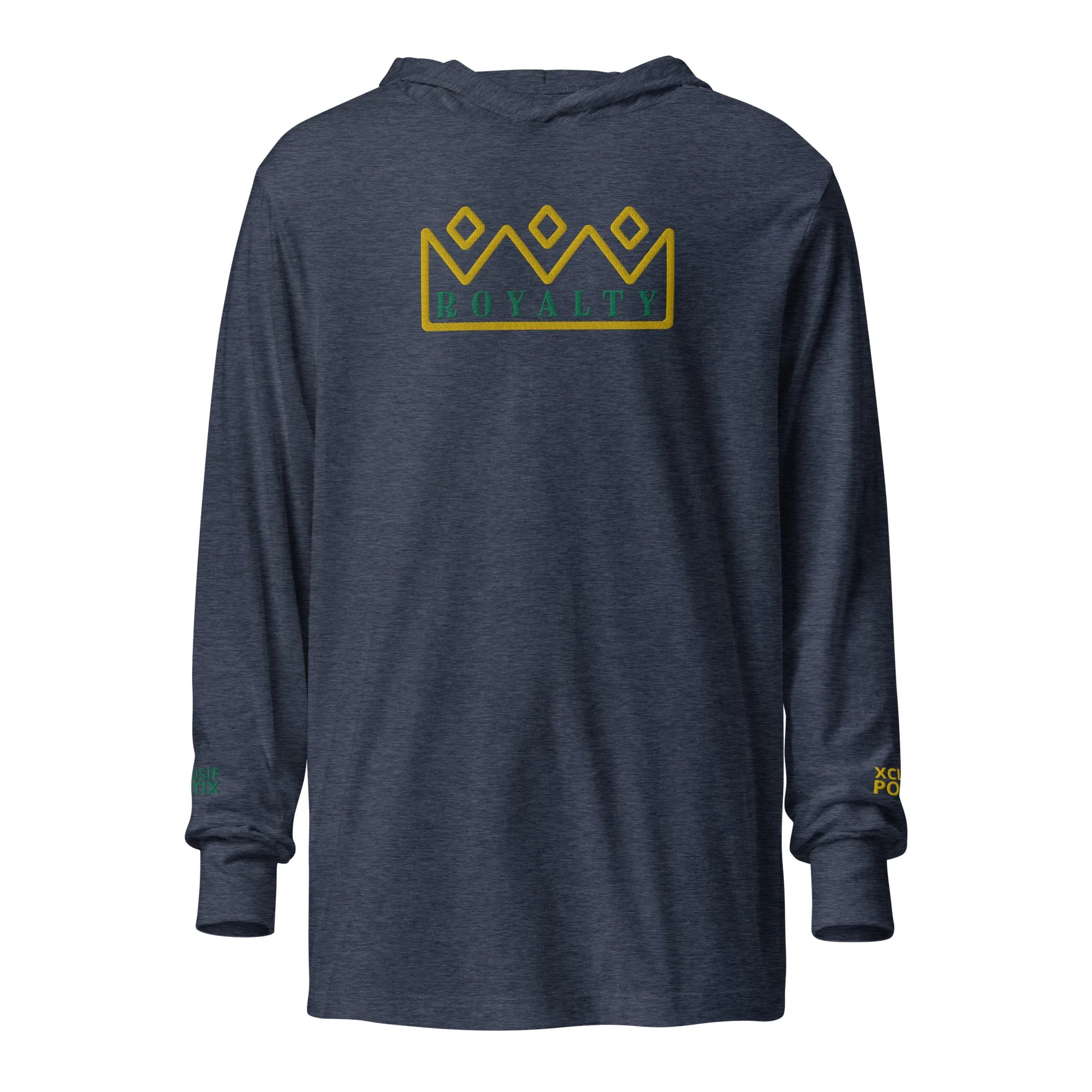 ROYALTY BY XCLUSIF POETIX Embroidery Hooded long-sleeve tee