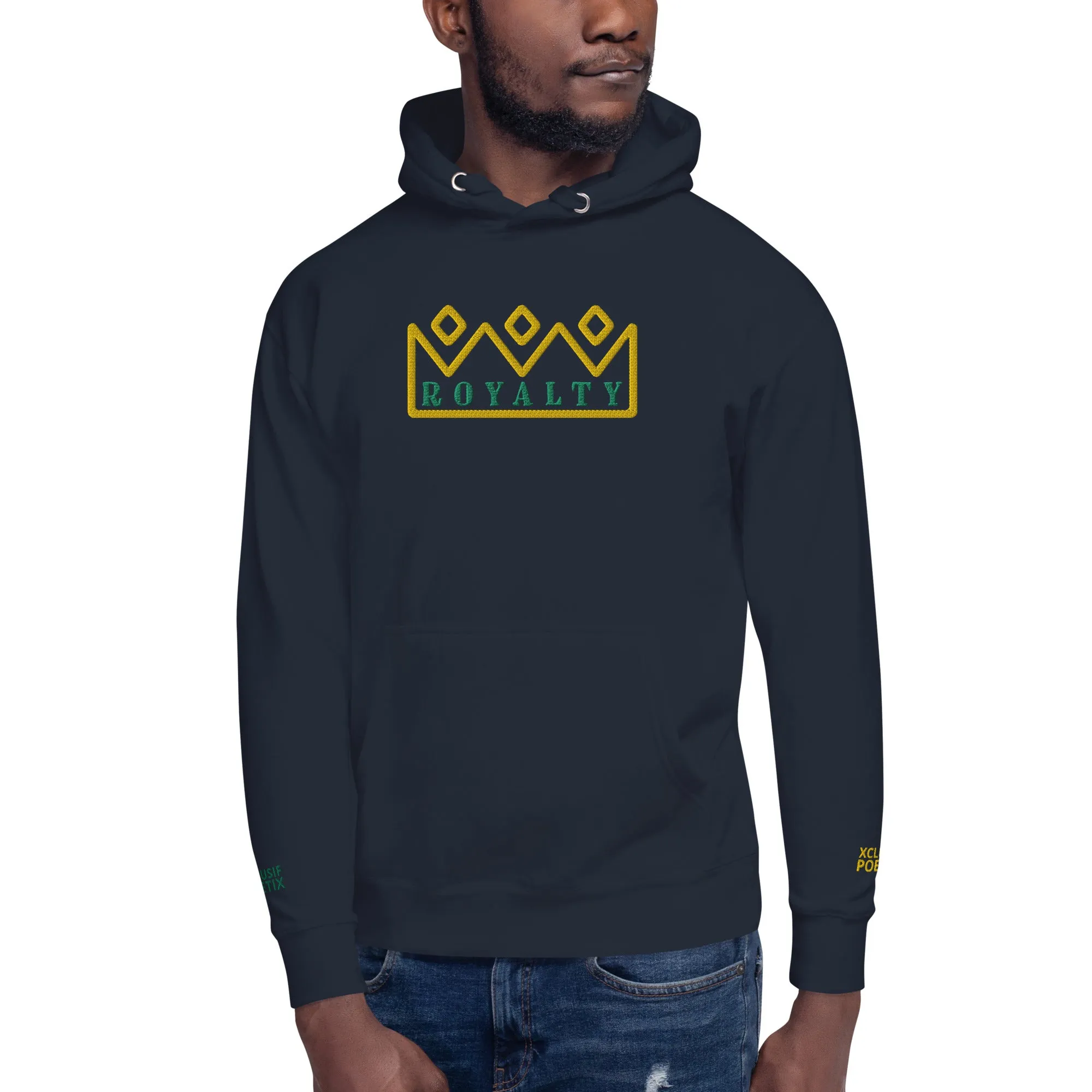 ROYALTY BY XCLUSIF POETIX Embroidery Unisex Hoodie